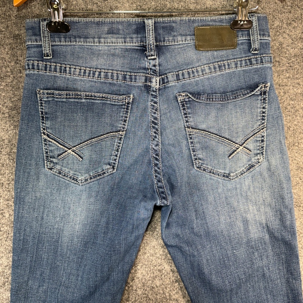 BKE Jake Straight Jeans Mens 32x34 Blue Coolmax Stretch Denim Medium Wash - Picture 4 of 15